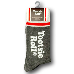 3/$20 Tootsie Roll Retro Candy Funny Novelty Crew Socks - NWT